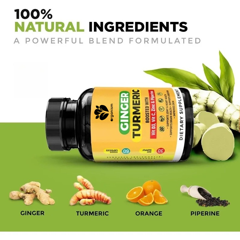 Suplementy z kurkumą, piperyną – Turmeric Curcumin Capsule recenzja i cena